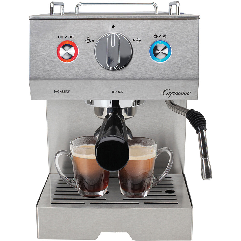 Capresso - Cafe Select Espresso Maker, Professional Stainless Steel (Silver)