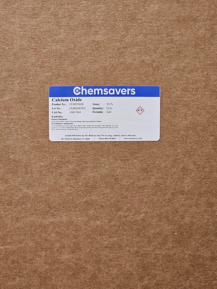 Calcium Oxide, 95+%, 50 lb.