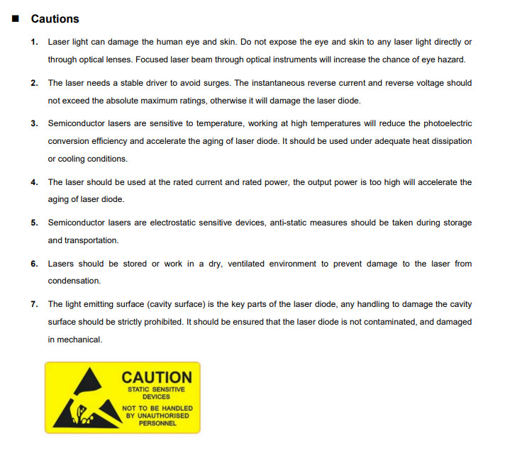 1PCS 447nm 2000mW Multimode Laser Diode Blue