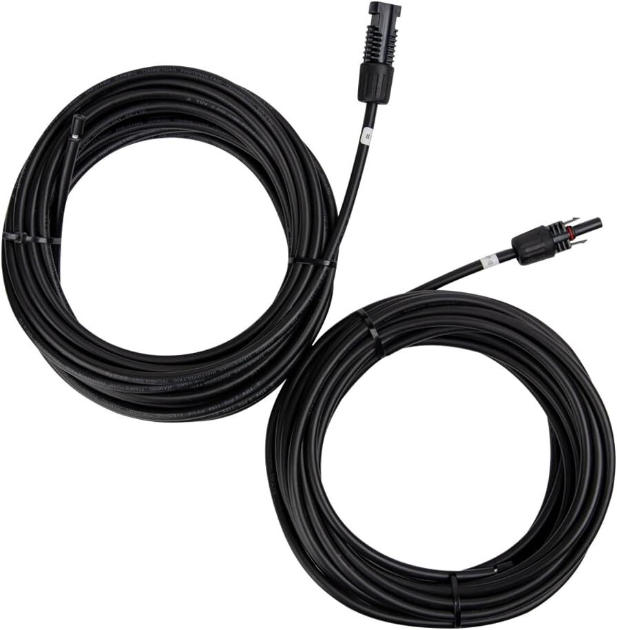 Heavy-Duty Solar Panel Adaptor Wire MC4 Extension Cables - Secure Connection