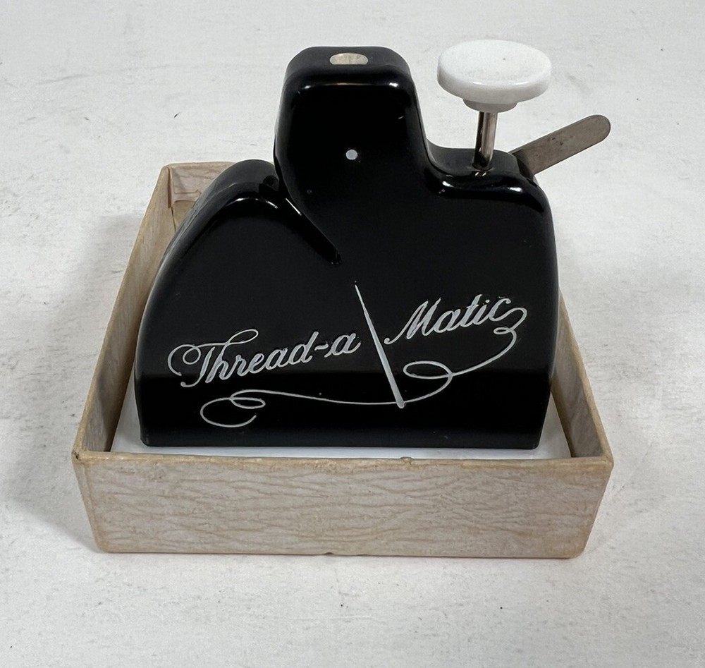 Thread-A-Matic Sewing Tread Threader, Vintage With Instructions