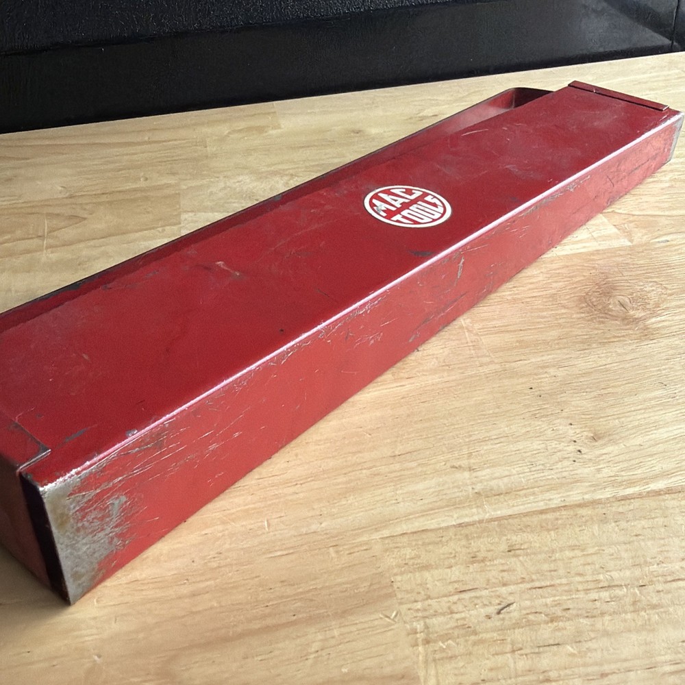 Mac Tools 13.5" Deep Socket Tray Holder Organizer with Handle Red VT15