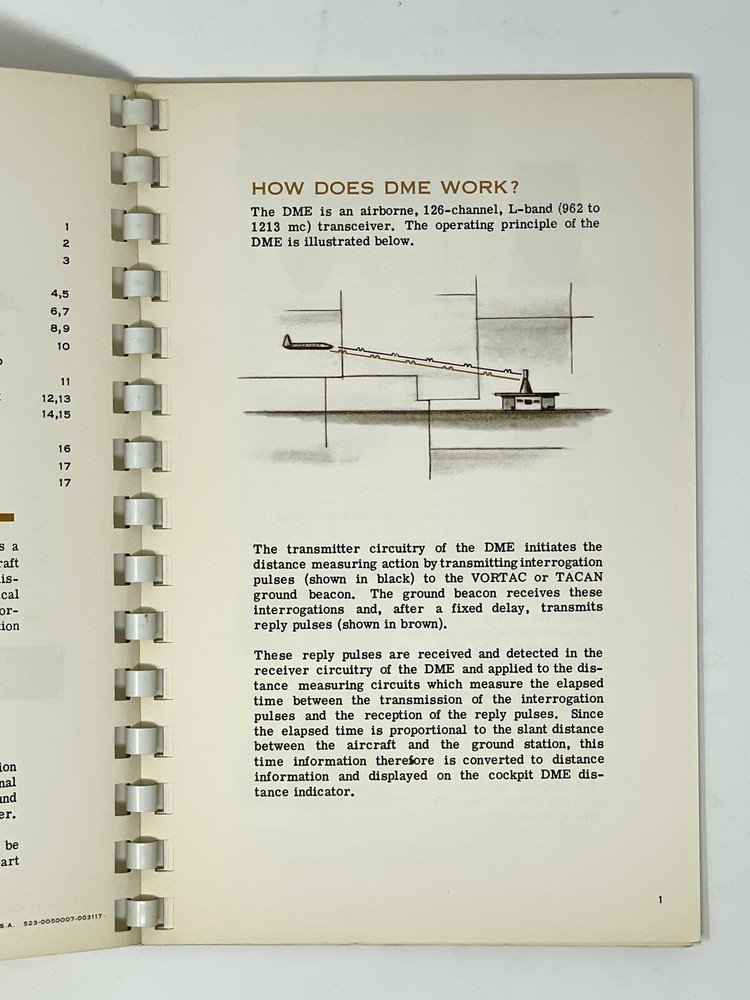 Collins 860E-1 DME Pilot’s Guide Vintage Transceiver Manual
