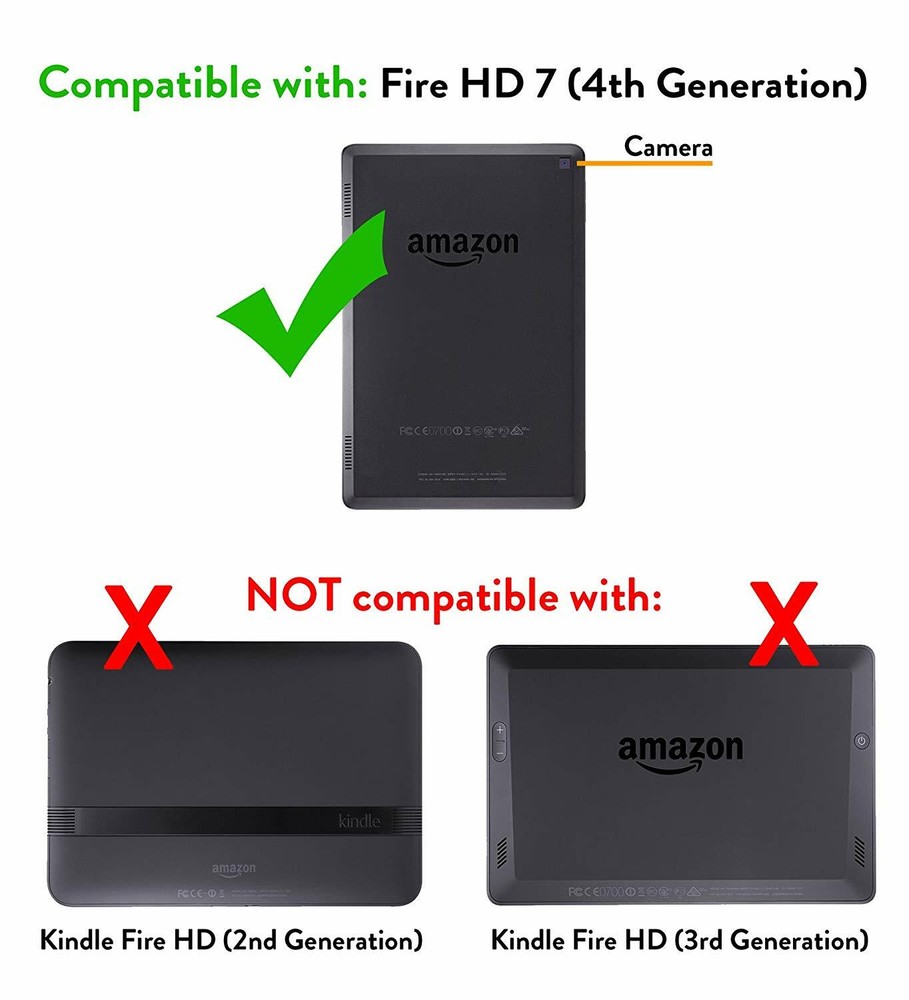 Genuine Amazon Standing Case for Amazon Fire HD 7 (4th Generation) - Purple