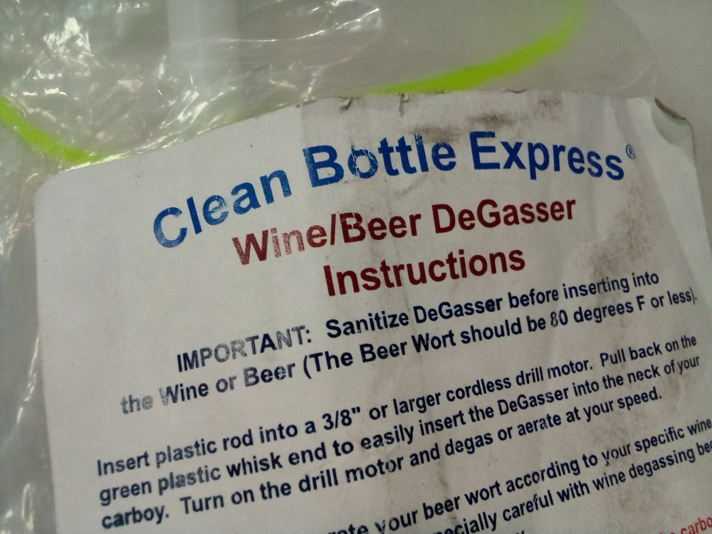 Clean Bottle Express™ Wine/Beer DeGasser