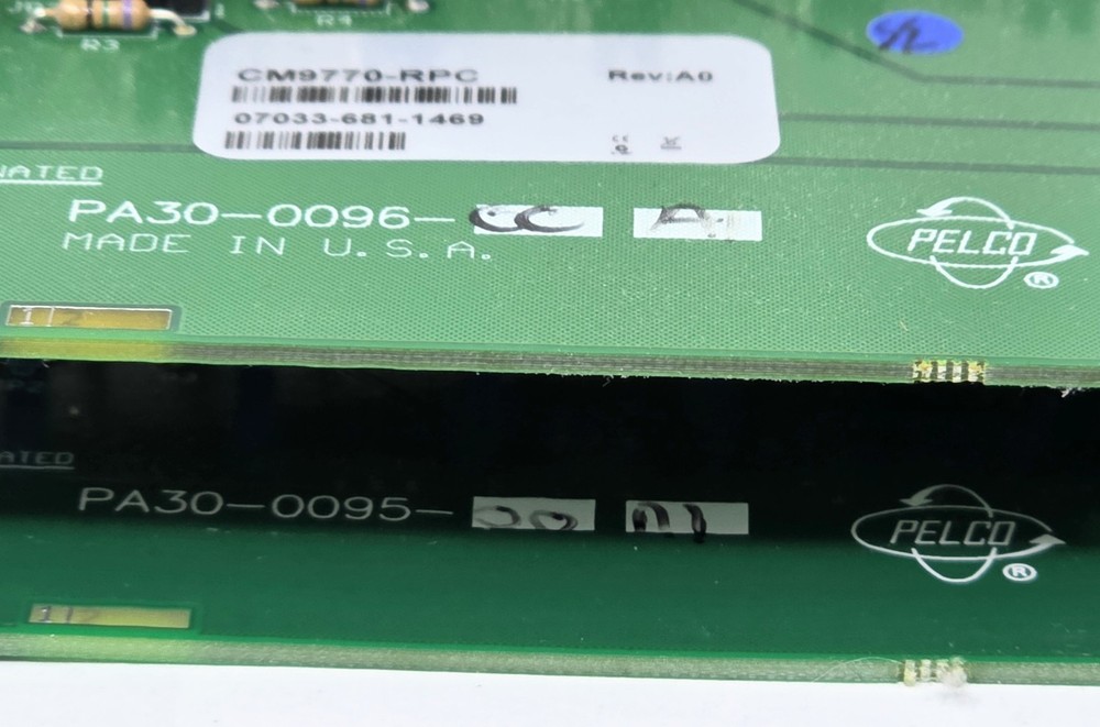 Pelco CM9770-RPC / 32 Input Rear Panel Card Rev:A0