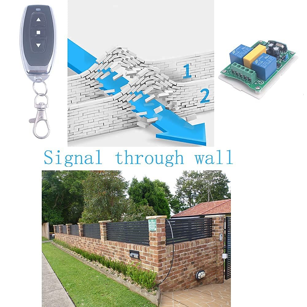 Universal 110V AC Motor Remote Control Switch Forward and 2X 433MHz
