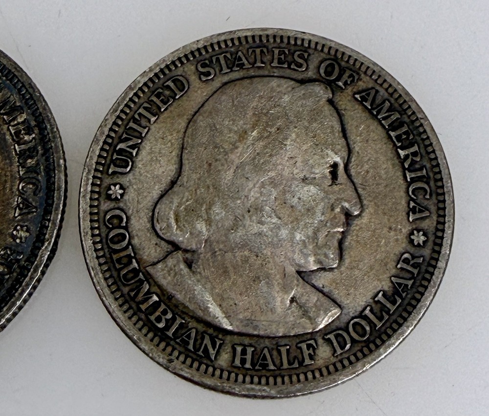 1893 Columbus Silver .50 cent Half Dollar Commemorative Coins - 96417