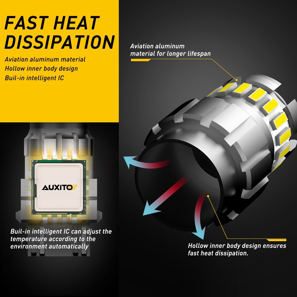 3157 LED Backup Reverse Light Bulbs White for Chevy Silverado 1500 1999-2013