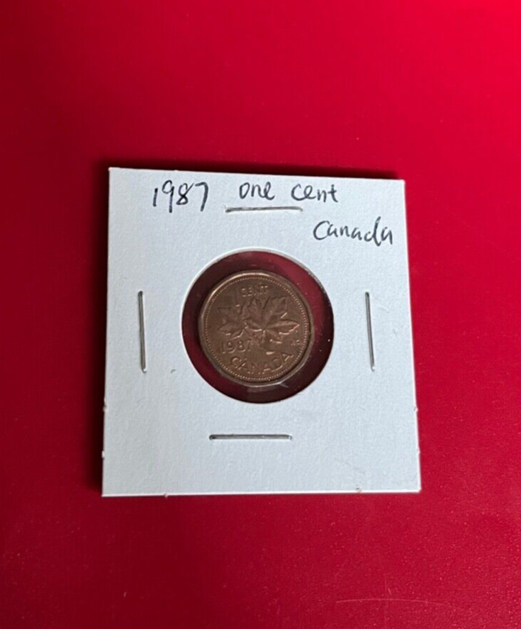 1987 ONE CENT CANADA COIN - NICE WORLD COIN !!!