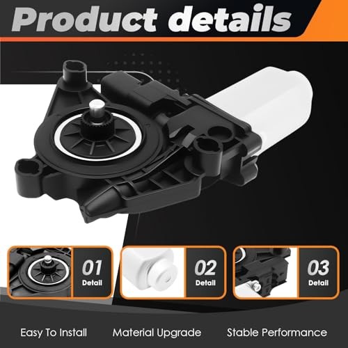 68143986AA Front Passenger Side Windows Regulator Motor Compatible with Right