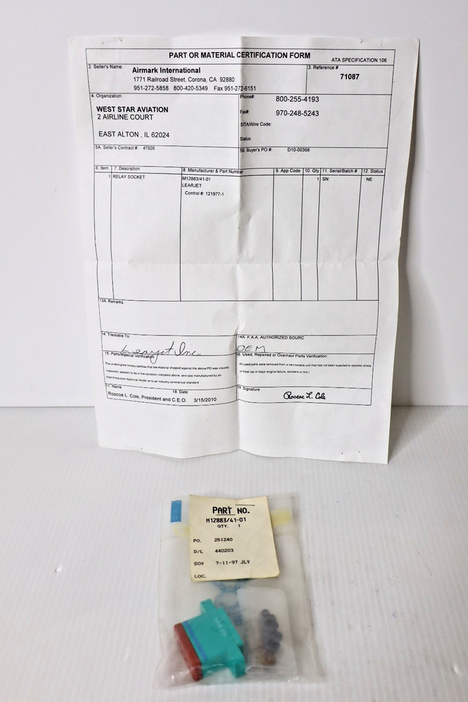 Deutsch M12883/41-01 Relay Base