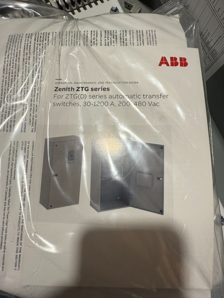 Caterpillar CG Series Automatic Transfer Switch