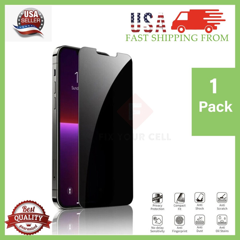 Privacy Tempered Glass Screen Protector for iPhone 15/ 15 Pro 15Plus/ 15 Pro Max