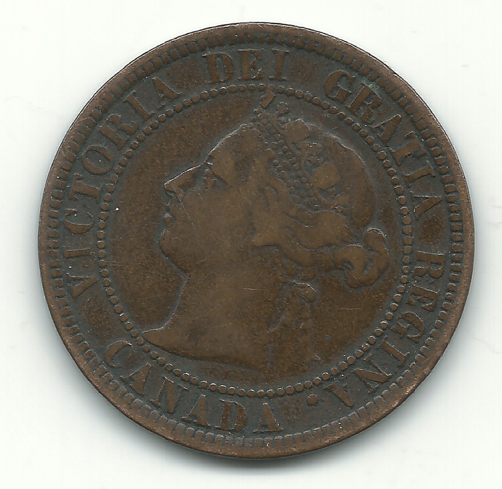VERY NICE 1888 CANADIAN LARGE ONE CENT-MAR606