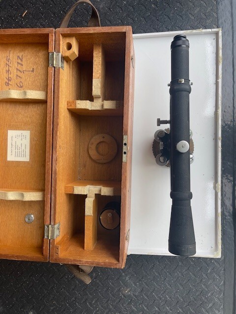 Vintage Lietz Engineer Survey Level Scope Transit
