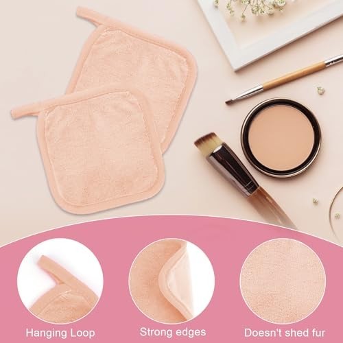 12 Pack Reusable Makeup Remover Cloths Microfiber Soft Face Towels Multicolor