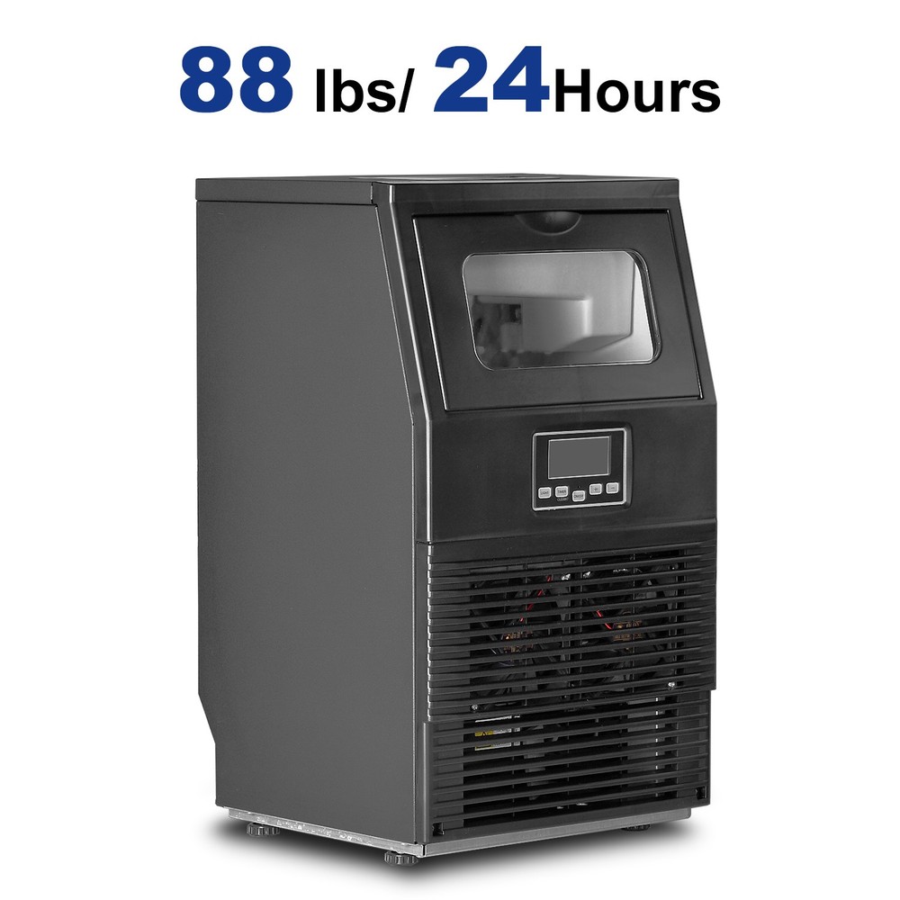 88LBS/24H Commercial Ice Maker Built-in Undercounter Ice Cube Machine Automatic