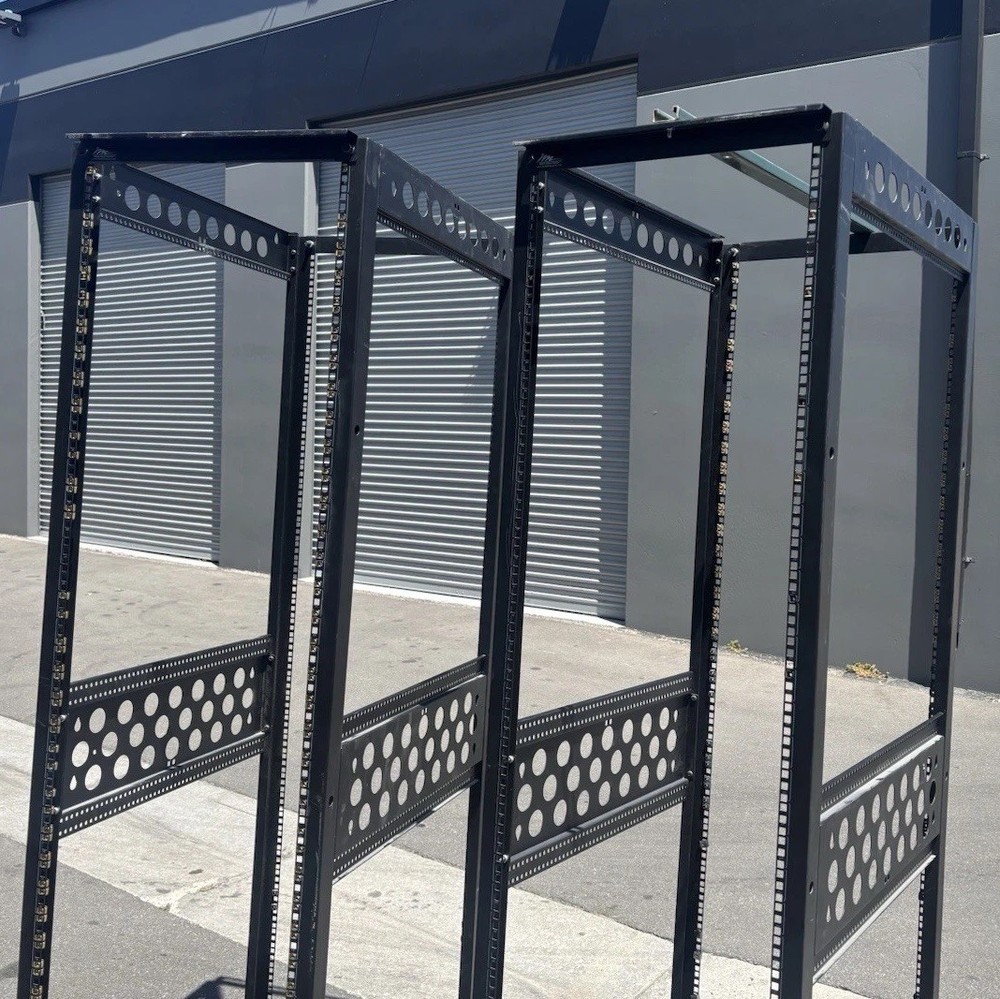 Middle Atlantic 2 Tall Racks With 9 Shelves