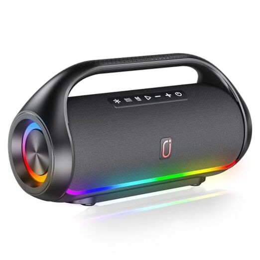 Bluetooth Speaker, IPX5 Waterproof Portable Bluetooth Speaker with No Mic