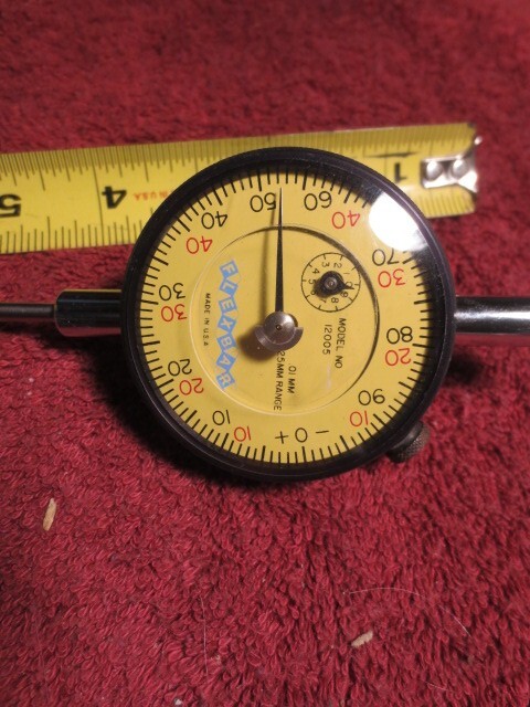 Flexbar Dial Indicator .01mm 25MM Range, Metric, USA