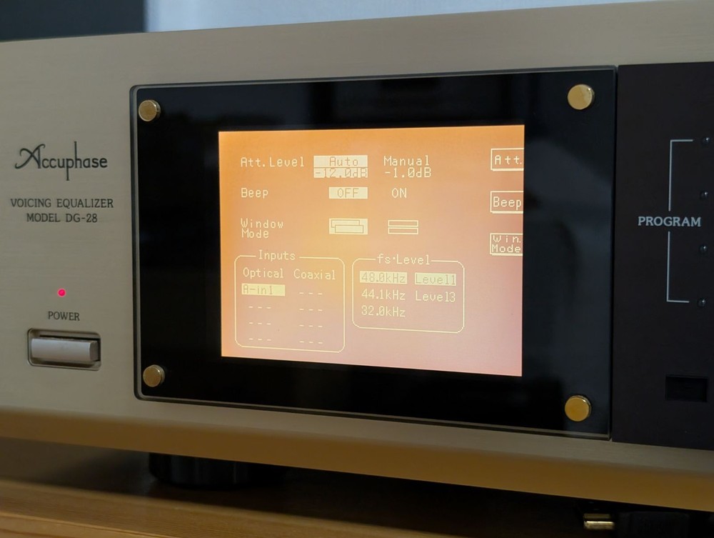 Accuphase DG-28 DIGITAL VOICING EQUALIZERDIGITAL