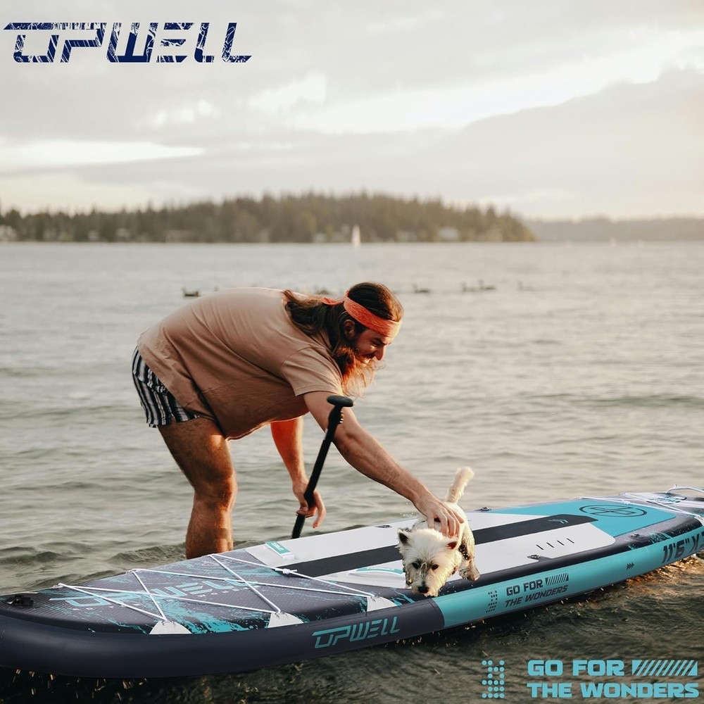 Durable 11'6" Paddle Board - Includes Adjustable Paddle & Deluxe Accessories