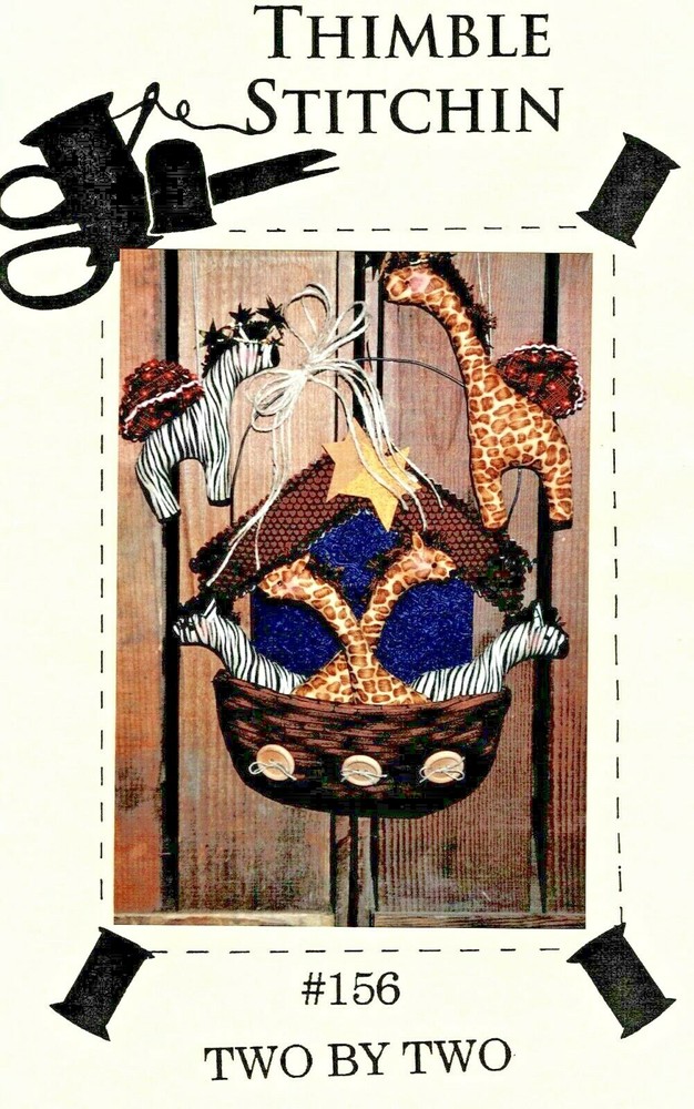 TWO BY TWO NOAH'S ARK WALLHANGING- BY THIMBLE STITCHIN