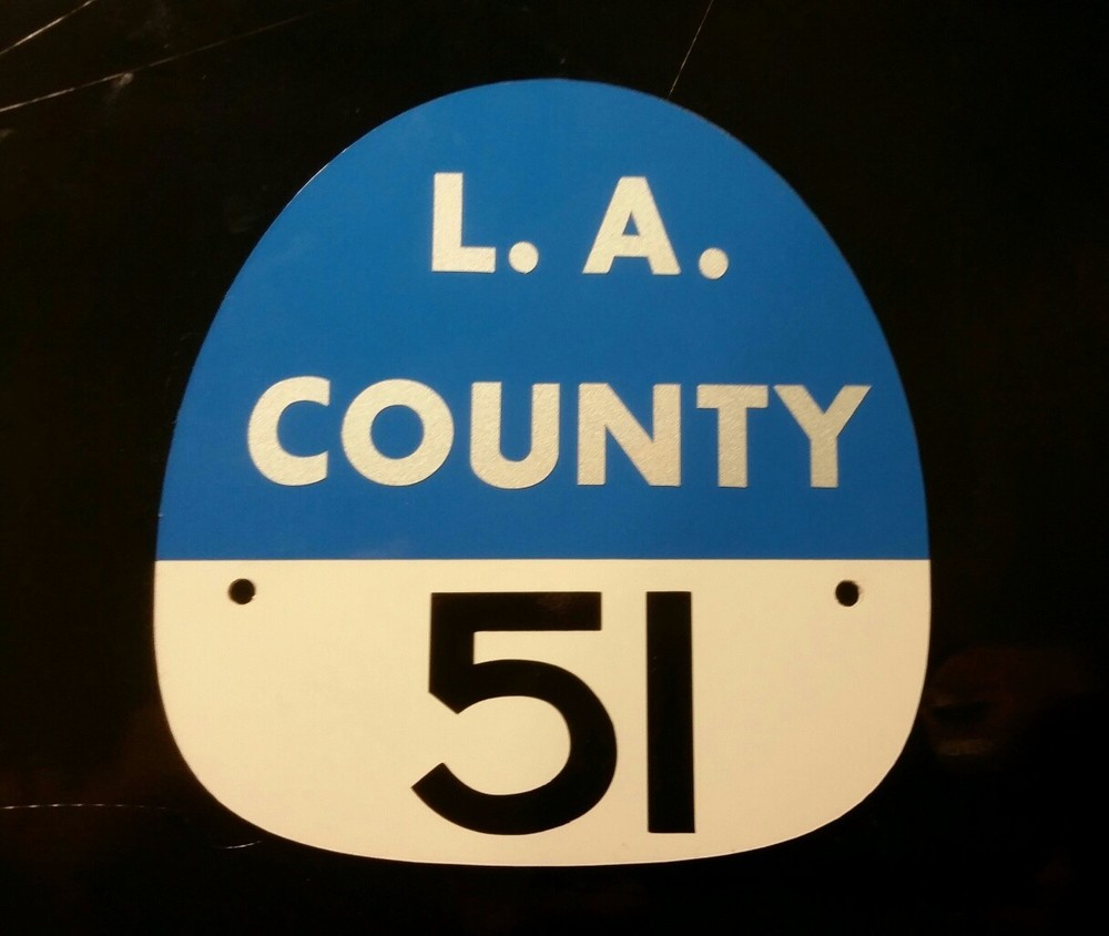 LA COUNTY 51 "EMERGENCY 51" FIRE HELMET SHIELD