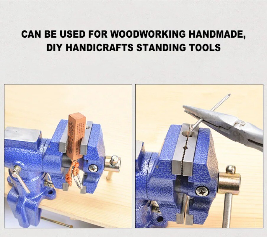 Multi-Function Bench Vise 360 Degree Rotary Bench Vise DIY Heavy Duty Bench Vise