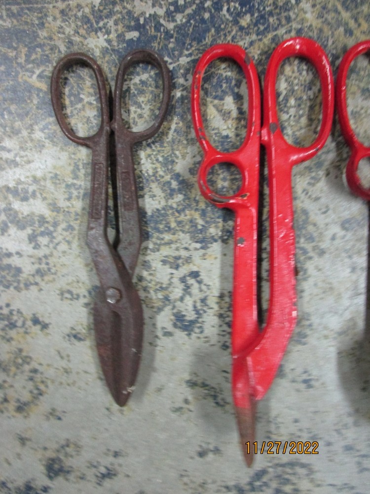 Lot of Wiss Type Cutting Tools Tin Snips