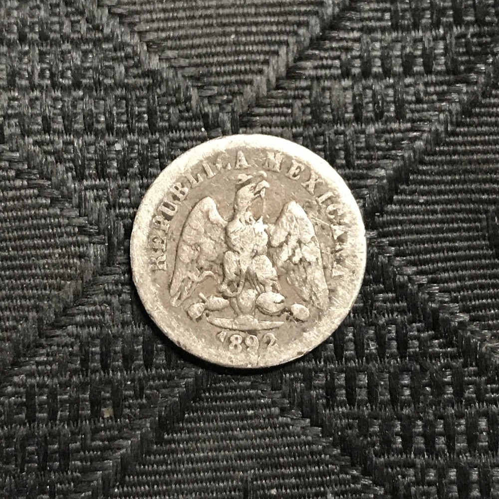 1892 Mo M Mexico 10 Centavos - KM-403.7