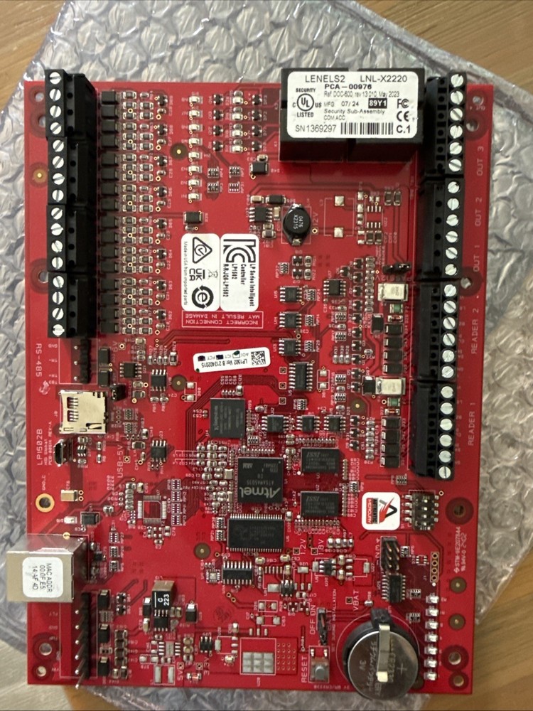 LNL-X2220 Lenel Intelligent Dual Reader Controller Board.