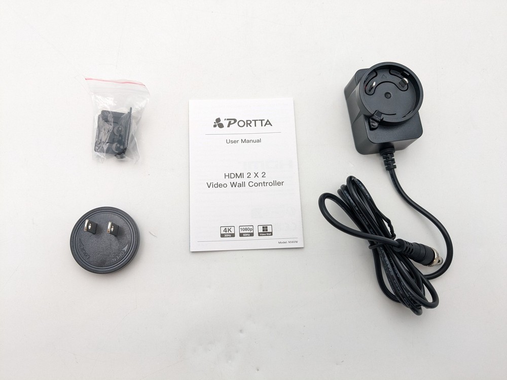 Portta 4K Video Wall Controller HDMI 2x2 Processor Splicing Modes (RS232)