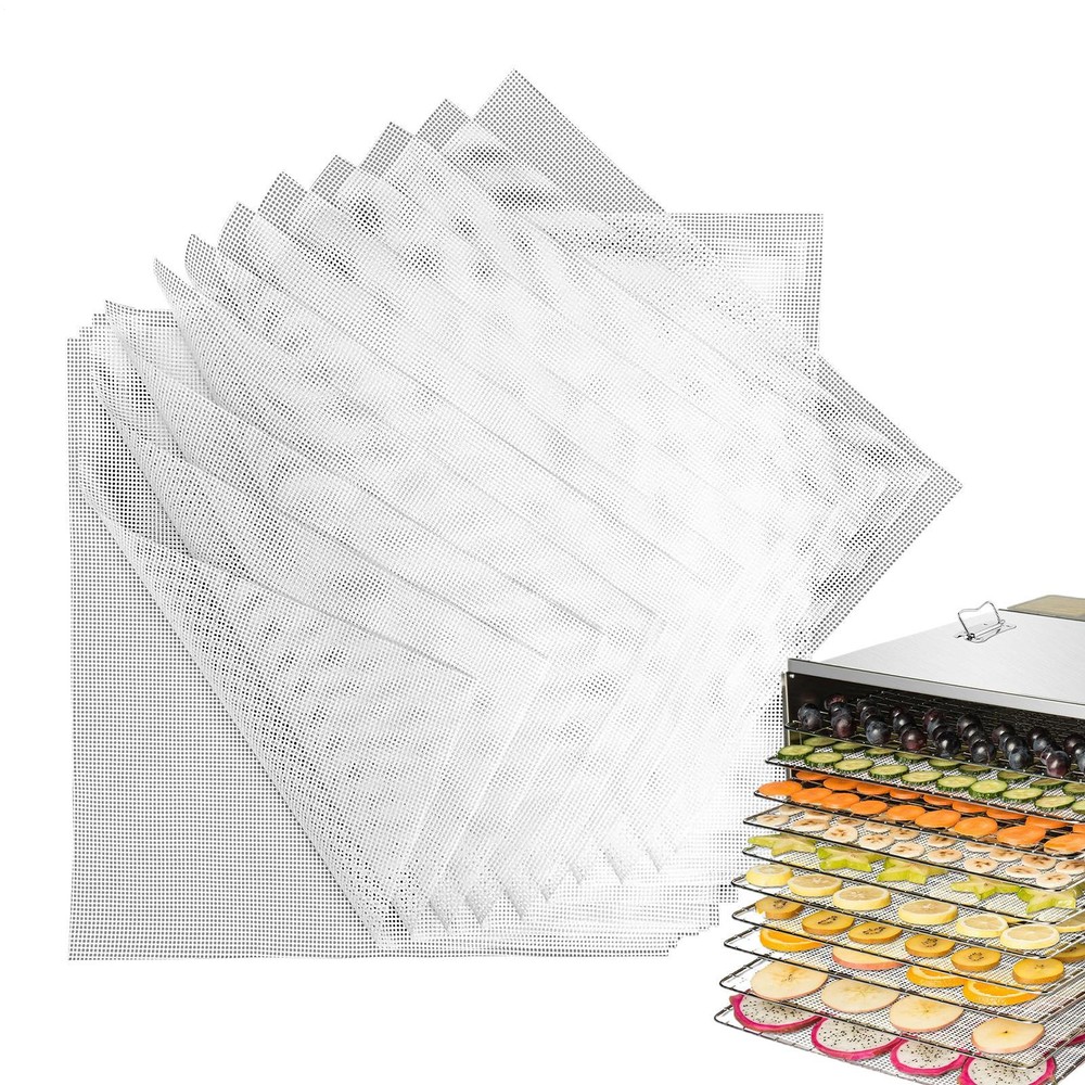 Silicone Dehydrator Sheets Non Stick Silicone Mesh for Dehydrator Tray Liner 10