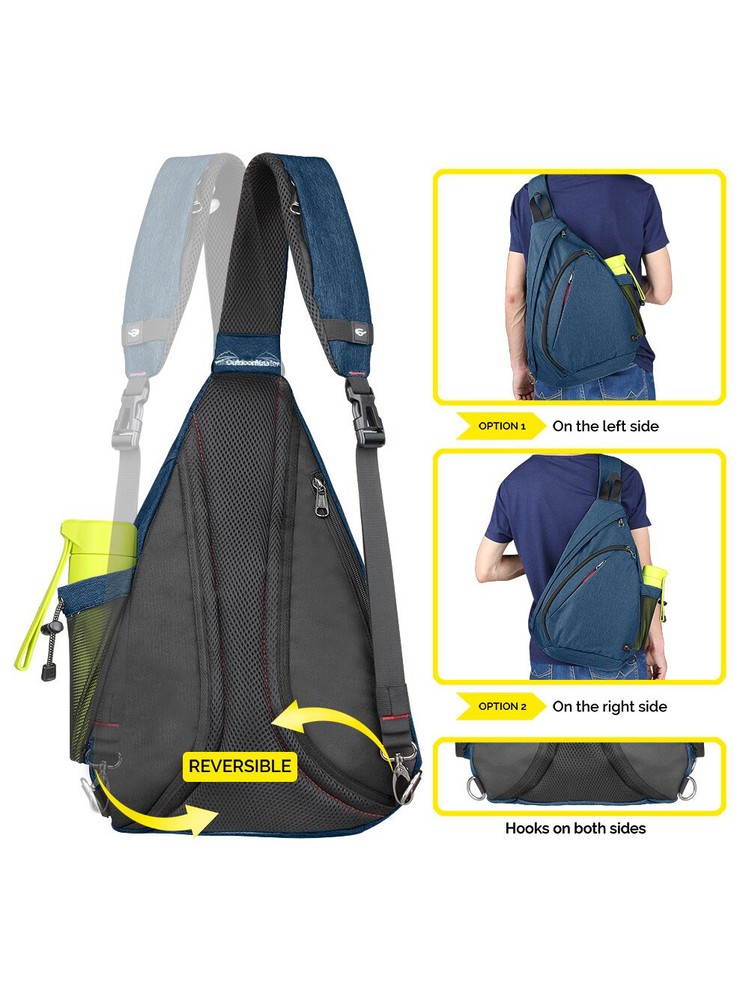 OutdoorMaster Sling Bag - Dark Blue