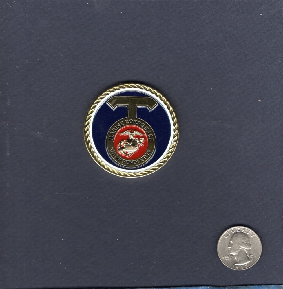 MCB Marine Corps Base CAMP PENDLETON Challenge Coin USMC Squadron Patch Image