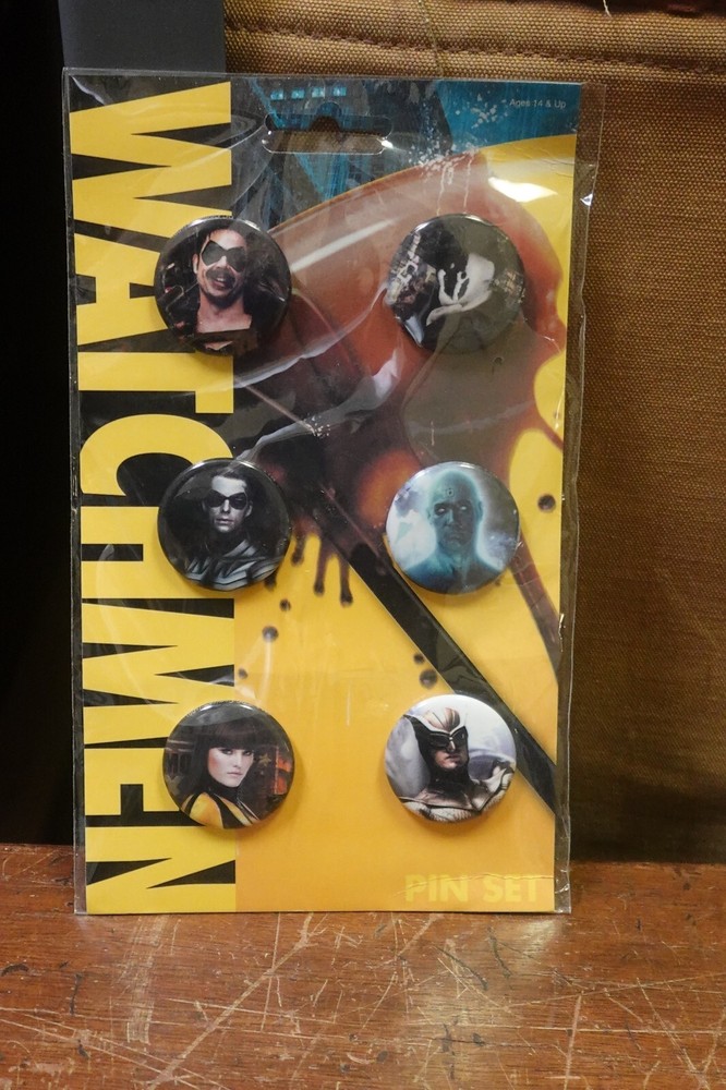 DC Comics Watchmen Movie Button Pin Set