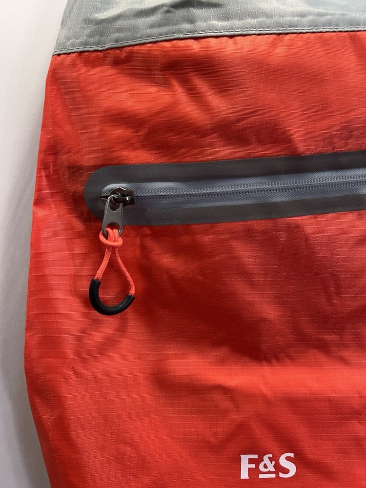 F&S, Field & Stream Water Resistant Drawstring Pack, Red/Grey