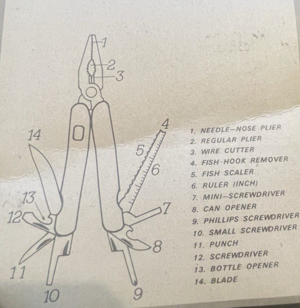 Multi Tool Stainless Steel 12 Pcs