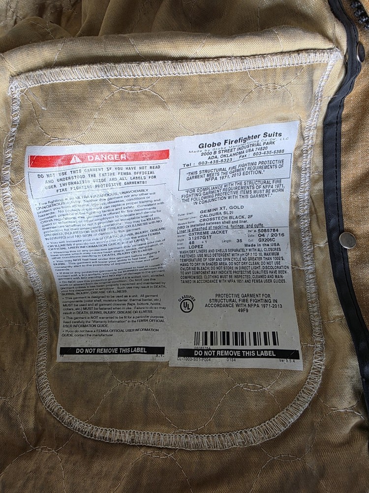 Globe Structural Fire Turnout Coat