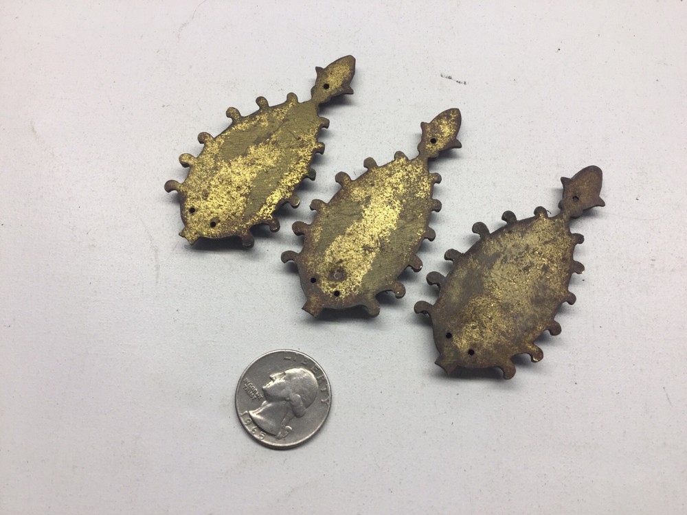 Antique 3 Cast Bronze Ormolu Furniture Mounts