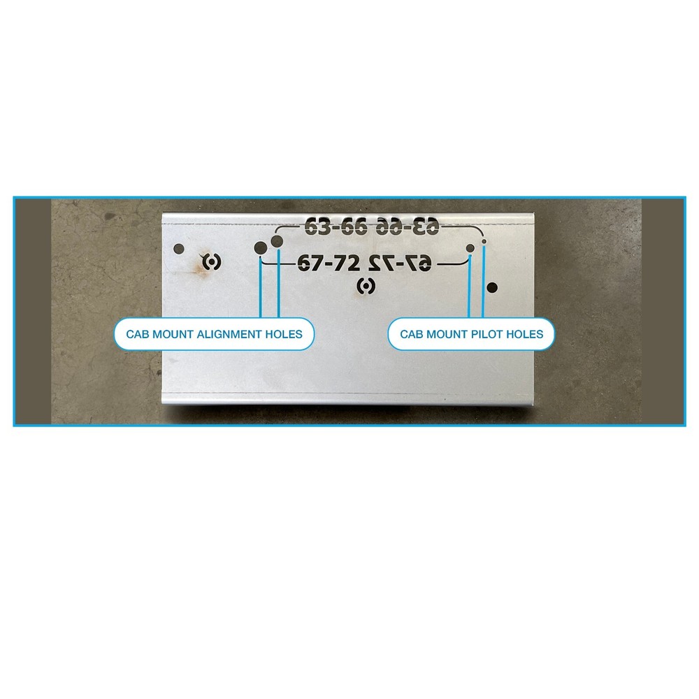 67-72 Chevy C10 CPP’s Frame Shortening Kit Short Bed Conversion 1/4" Heavy Plate