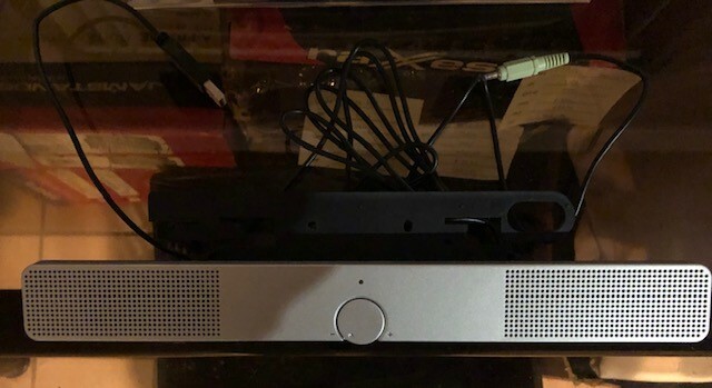 HP Silver Flat Panel Speaker Bar