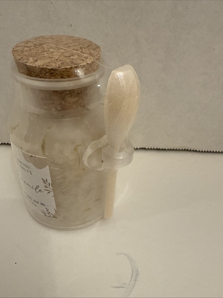 Chamomile Bath Salt 4.2 Oz with Spoon