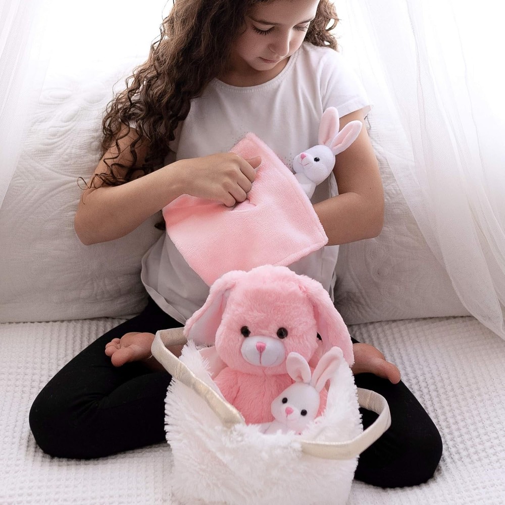 Large Bunny Toy Set for Imaginative Play
