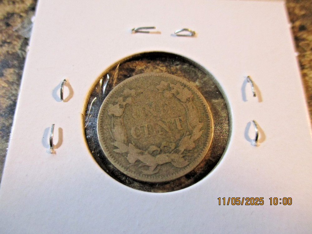 1858 FLYING EAGLE CENT FINE AC