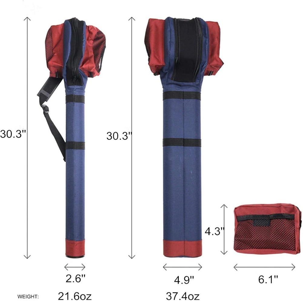 Durable Dual Fly Rod Case with Adjustable Shoulder Strap - Ultimate Protection