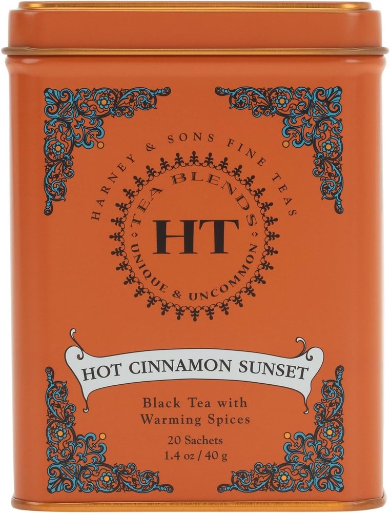 Caffeinated Hot Cinnon Sunset Bla Tea with Oran and