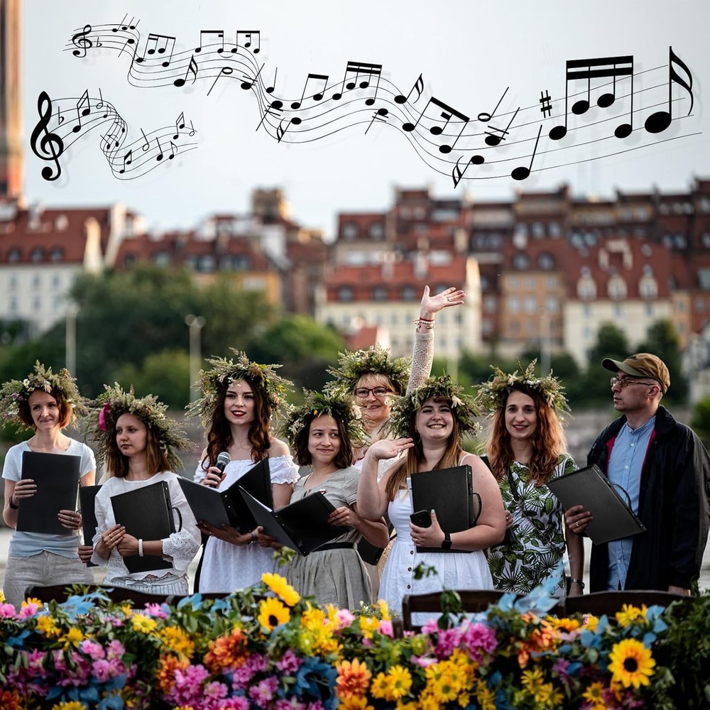 Choir Music Folder with Handle & Strap Choir Folder 3-Ring Binder